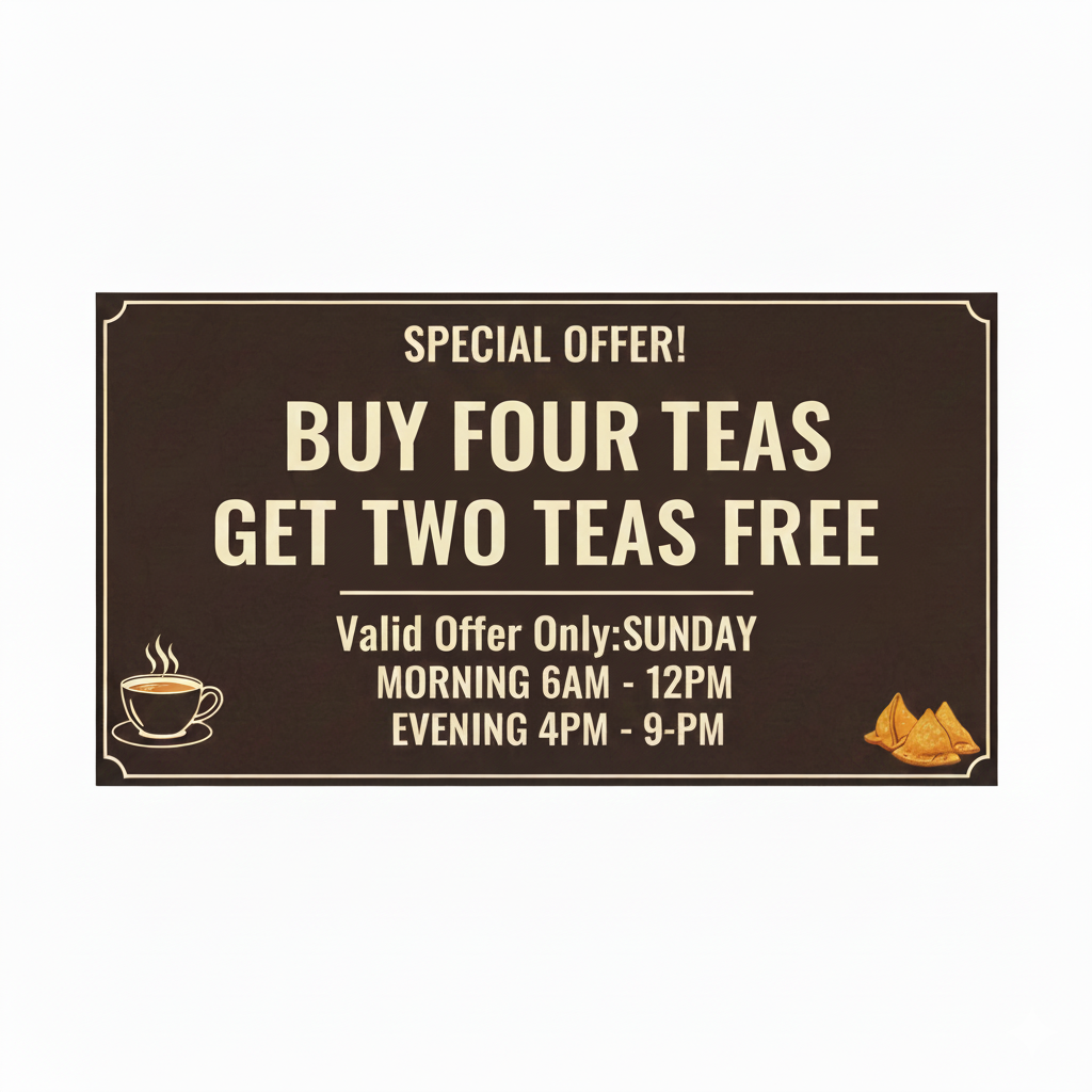 Sunday special offer