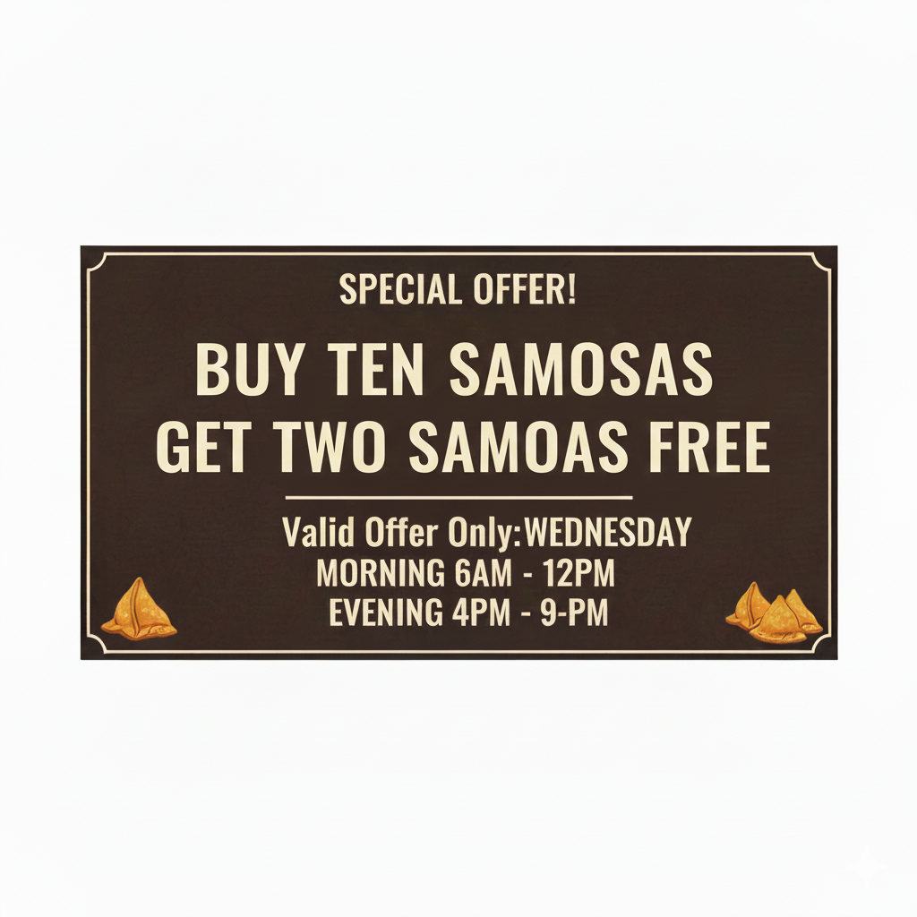 Wednesday special offer